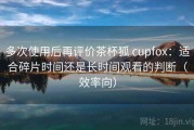 多次使用后再评价茶杯狐 cupfox：适合碎片时间还是长时间观看的判断（效率向）