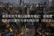 星辰影院下载日常使用笔记：长期使用后的可靠性与便利性分析（对比后）