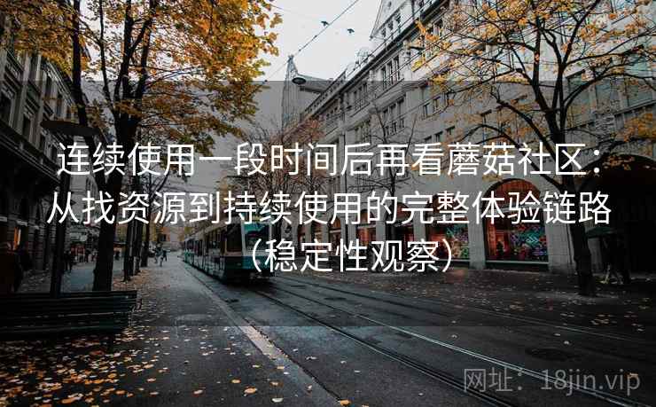 连续使用一段时间后再看蘑菇社区：从找资源到持续使用的完整体验链路（稳定性观察）