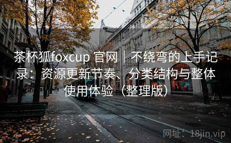 茶杯狐foxcup 官网｜不绕弯的上手记录：资源更新节奏、分类结构与整体使用体验（整理版）