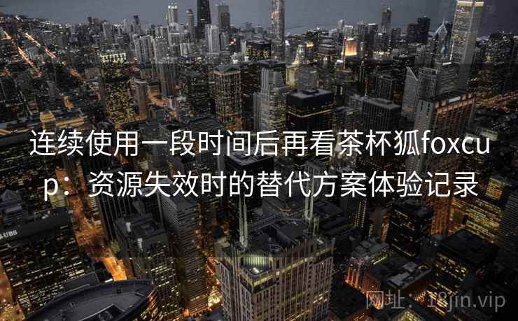 连续使用一段时间后再看茶杯狐foxcup：资源失效时的替代方案体验记录