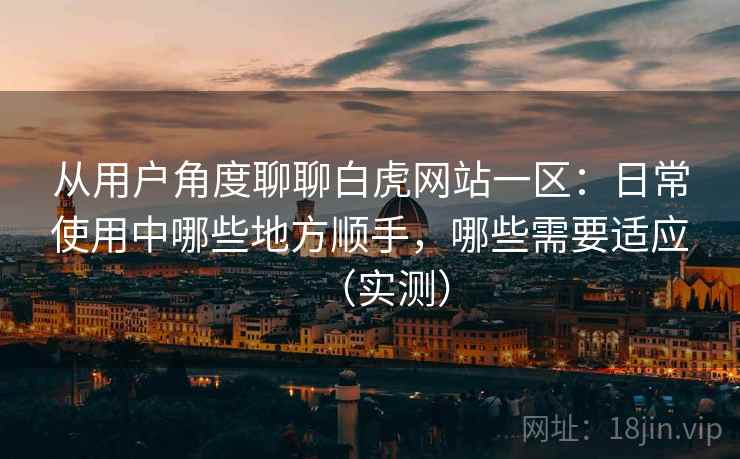 从用户角度聊聊白虎网站一区:日常使用中哪些地方顺手,哪些需要适应(实测) 从用户角度聊聊白虎网站一区:日常使用中哪些地方顺手,哪些需要适应(实测)
