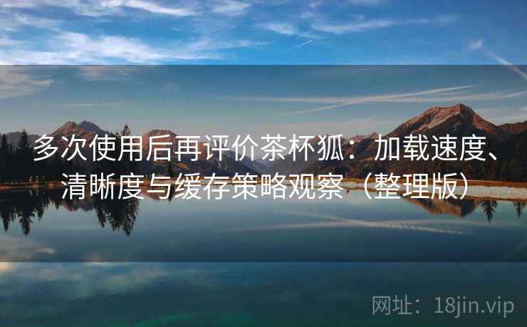 多次使用后再评价茶杯狐：加载速度、清晰度与缓存策略观察（整理版）