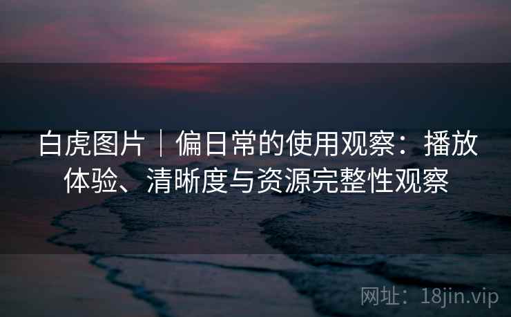 白虎图片|偏日常的使用观察:播放体验、清晰度与资源完整性观察 白虎图片|偏日常的使用观察:播放体验、清晰度与资源完整性观察